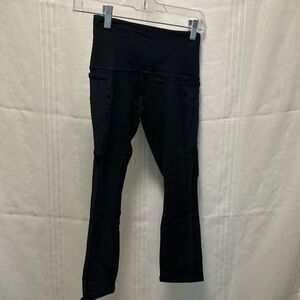 XXS LORNA JANE 3/4 Leggings, Black with mesh details